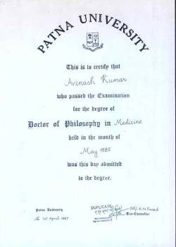 Doctor of Philosophy, Abbreviated as PHD